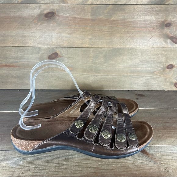 dansko womens size 42 shoes brown leather strappy comfort sandals - Picture 2 of 8